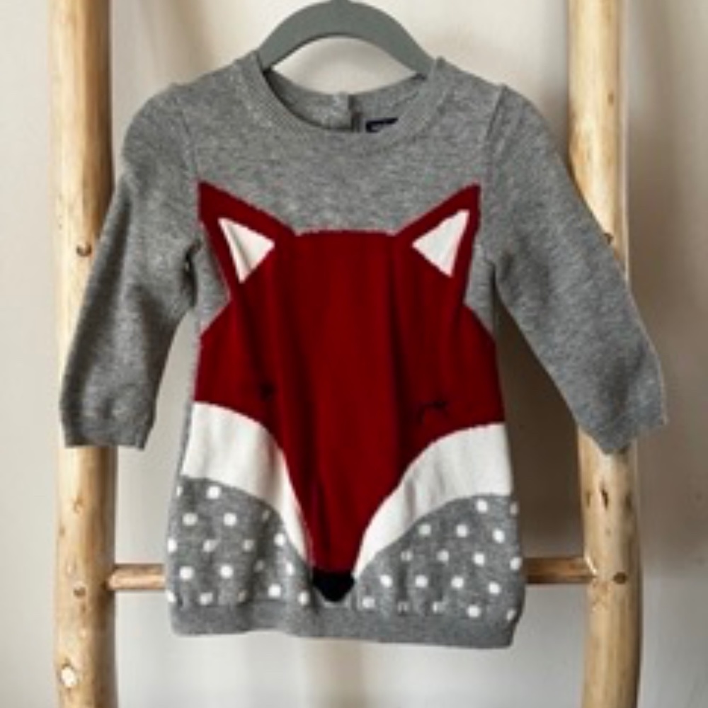 Baby Gap Sweater Dress + Tights | 6-12 mo.